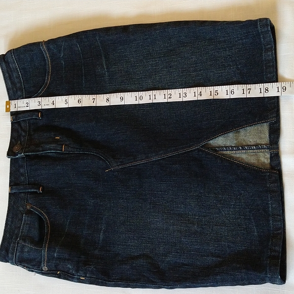 Banana Republic jeans mini skirt size 2 petite - Picture 5 of 8